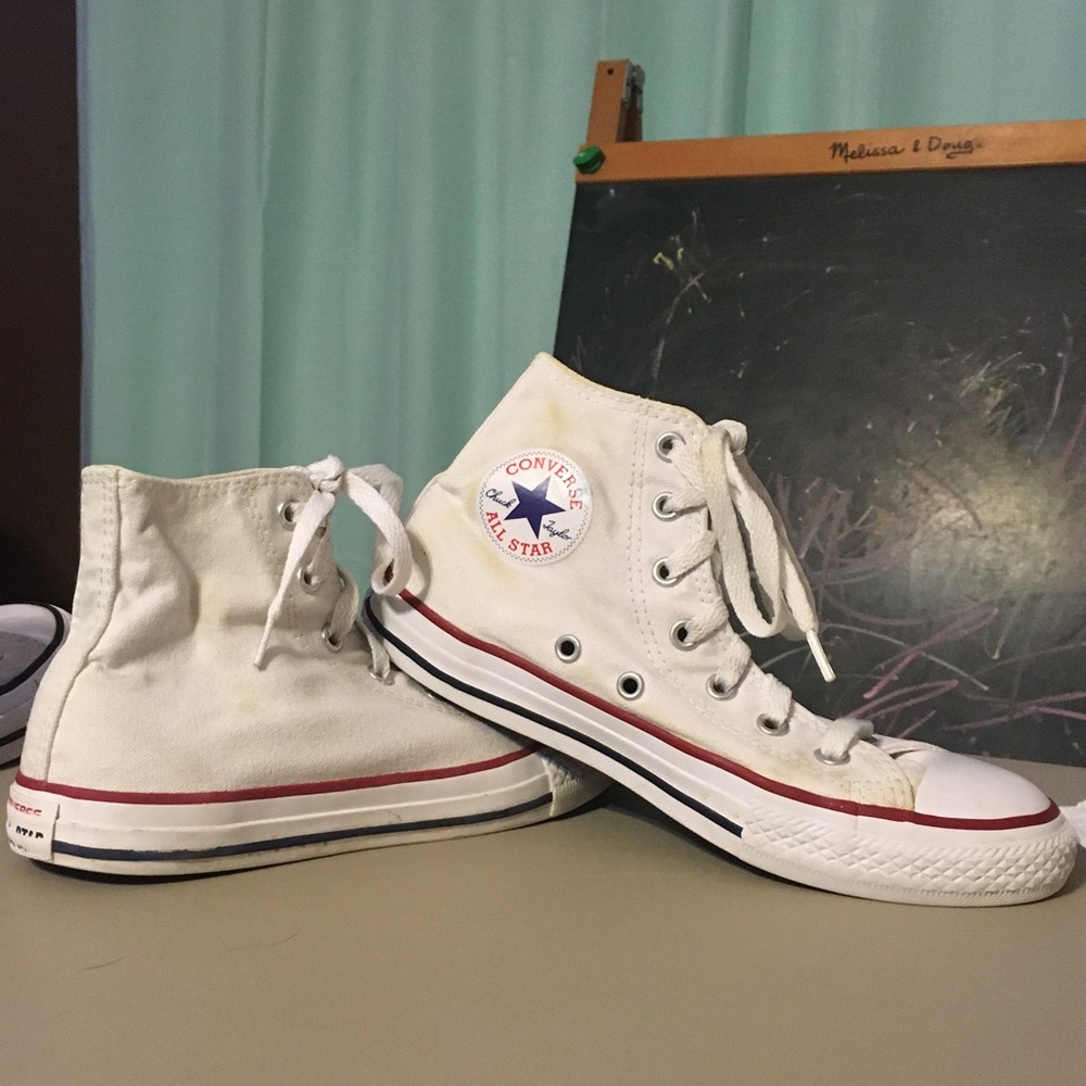 White High-Top Converse